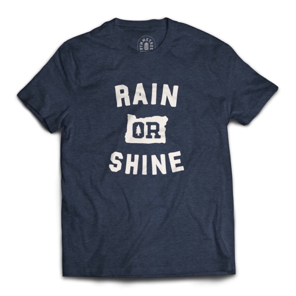 SYMMETRY T-SHIRT RAIN IR SHINE BLUE - M
